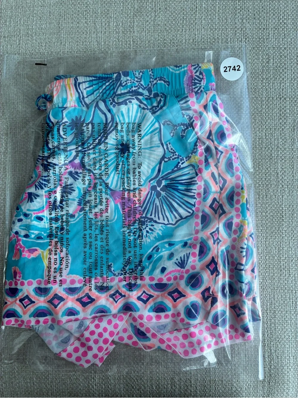 Lilly Pulitzer Shorts Women’s S Katia Tropical Floral Sea Life Resort